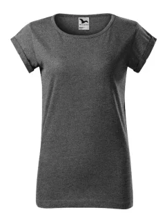 Fusion tričko dámské černý melír