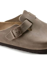 dřeváky Boston Brown leather žabky regular wide model 21735761 - Birkenstock