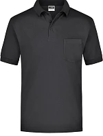 Daiber JN 26 Piqué polo s náprsní kapsou 02.0026 black