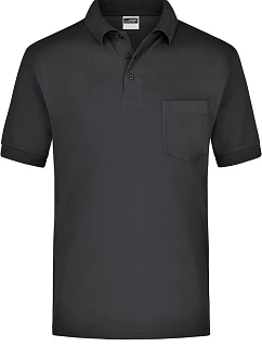 Daiber JN 26 Piqué polo s náprsní kapsou 02.0026 black
