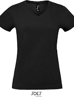 SOL'S Imperial V Women Dámské tričko do V z těžké bavlny 25.2941 deep black