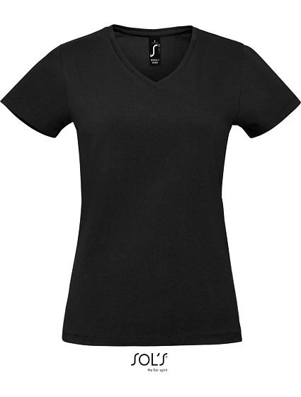 SOL'S Imperial V Women Dámské tričko do V z těžké bavlny 25.2941 deep black SOL'S Imperial V Women Dámské tričko do V z těžké bavlny 25.2941 deep black