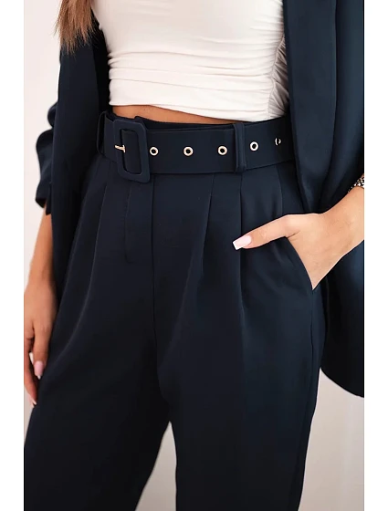 Elegantní souprava saka a kalhot námořnictvo