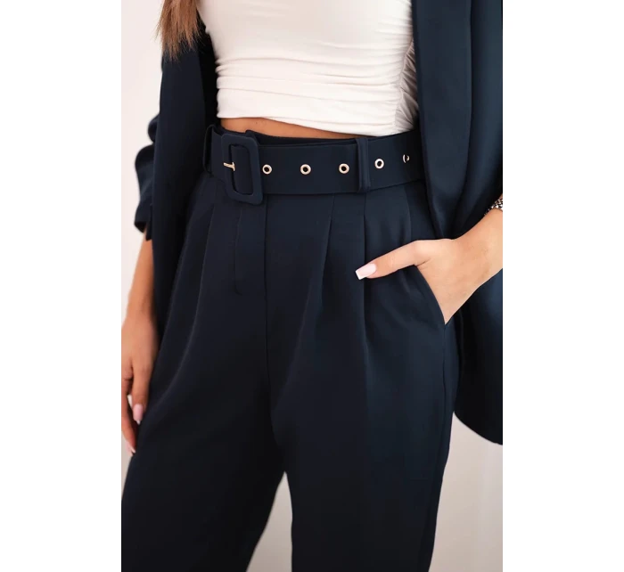 Elegantní souprava saka a kalhot námořnictvo