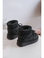 Dětské Zimní Boty S Kožíškem Černé model 21680341 - Boto