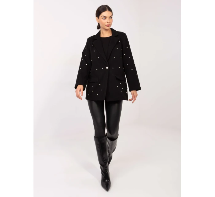 Marynarka IT MA model 21795557 czarny - FPrice Marynarka IT MA model 21795557 czarny - FPrice