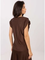 Bluzka MI BZ model 21795586 brązowy - FPrice Bluzka MI BZ model 21795586 brązowy - FPrice
