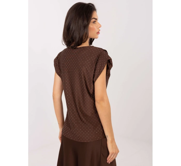 Bluzka MI BZ model 21795586 brązowy - FPrice Bluzka MI BZ model 21795586 brązowy - FPrice