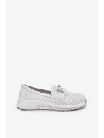 Dámské polobotky na platformě 56C2101 Bílá - Artiker Dámské polobotky na platformě 56C2101 Bílá - Artiker