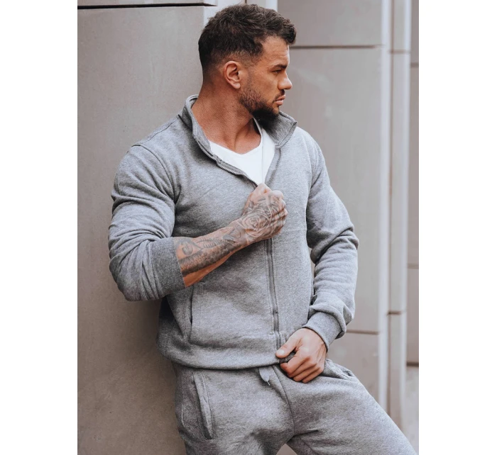 FashionStreet antracitová pánská tepláková souprava AX0734