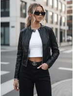 Dámská kožená bunda STYLE černá Dstreet model 21971244 - FashionStreet