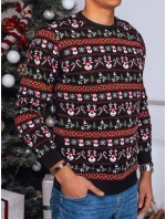 Pánský vánoční svetr černý Dstreet model 21971834 - FashionStreet