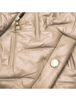 Dámská vesta ve špinavě růžové barvě s kožešinovou podšívkou S'West (B8252-51051)