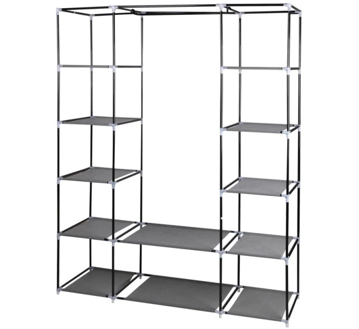 TEXTILNÍ ZAHRADA 175x133x43 cm tmavě šedá 28873