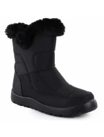 Dámské ploché zateplené sněhule černé Potocki KI24322 Dámské ploché zateplené sněhule černé Potocki KI24322