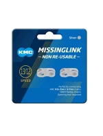 KMC FLATNR konektor 2 kusy blistr stříbrný