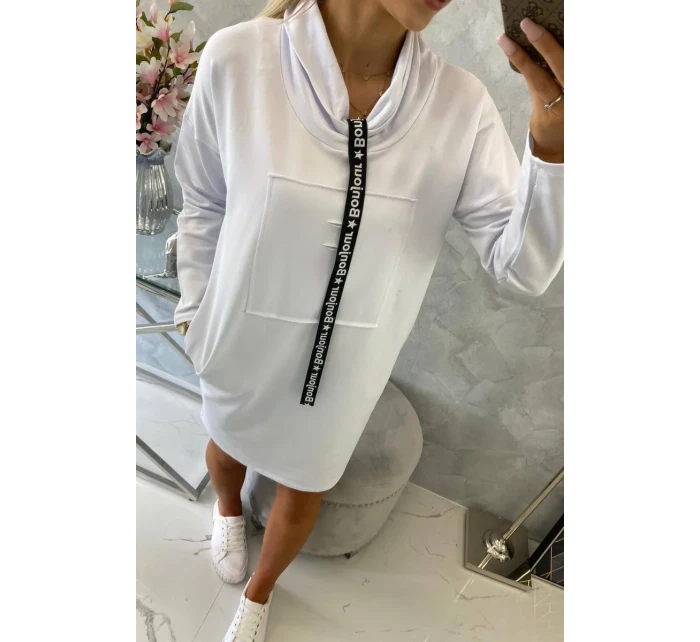 Šaty s kravatou bílé Šaty s kravatou bílé