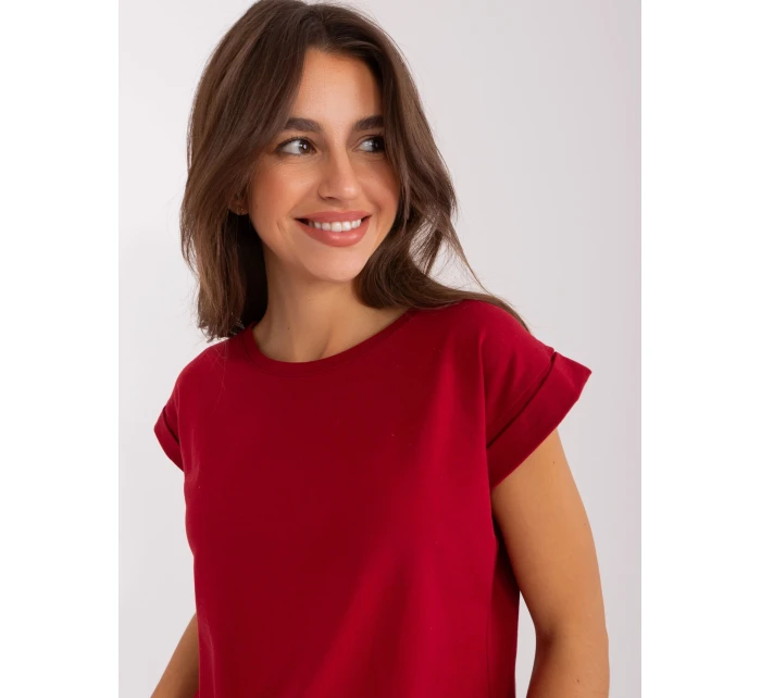 T shirt RV TS model 21863378 bordowy - FPrice