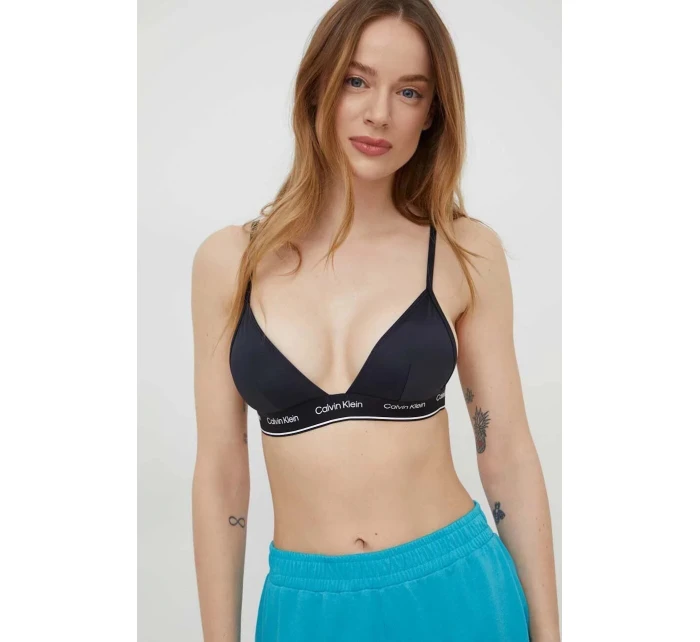 Dámská plavková podprsenka KW0KW02424 BEH černá - Calvin Klein