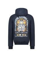 Pánská mikina WZ3016H/GN Šedá melanž s potiskem - Geographical Norway