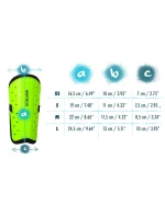 Fotbalové chrániče holení Meteor M bílé