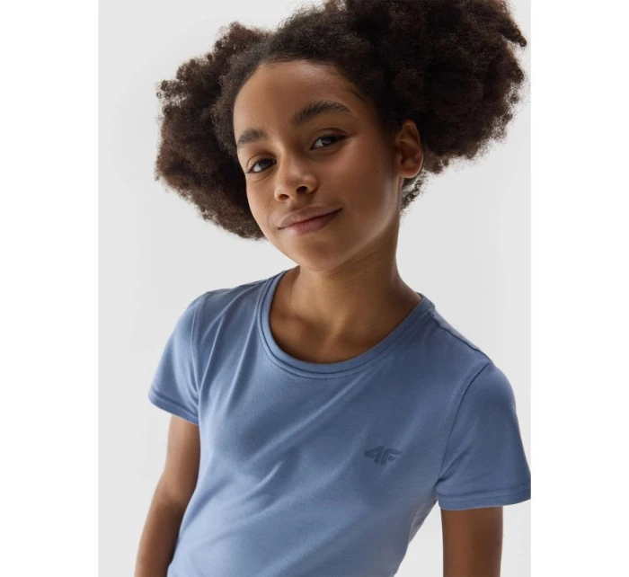 Dívčí tričko ze 100% bavlny 4F Junior