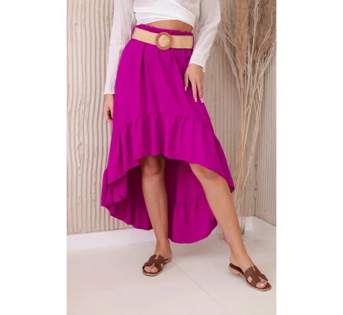 Sukně s delšími zády tmavě fialová Sukně s delšími zády tmavě fialová