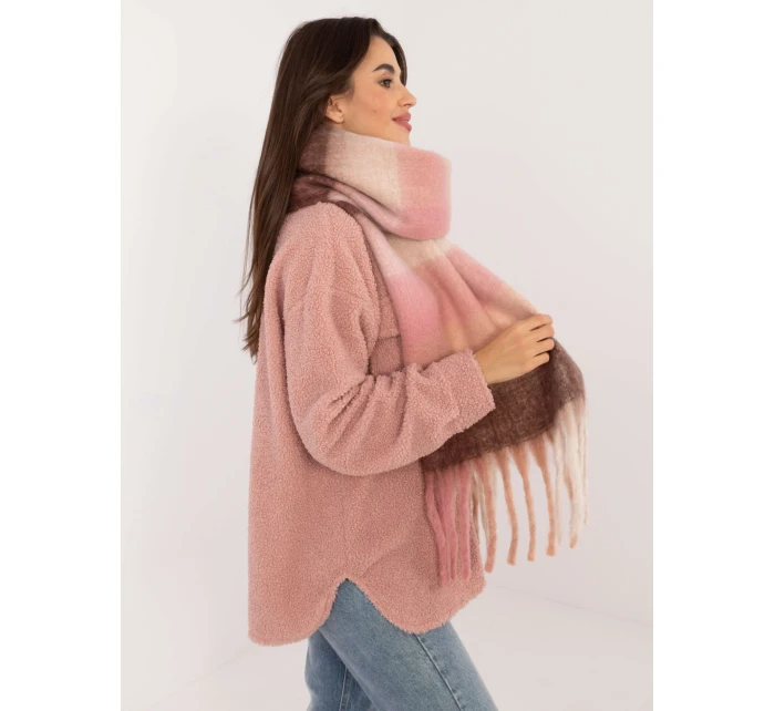 Šála AT SZ model 20527584 tmavě růžová - FPrice