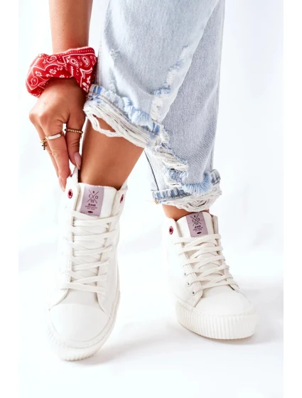 Dámské Tenisky Cross Jeans Bilé II2R4022 Dámské Tenisky Cross Jeans Bilé II2R4022