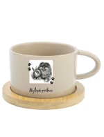 Personalizovaný keramický hrníček Makronka - fotografie s mazlíčkem