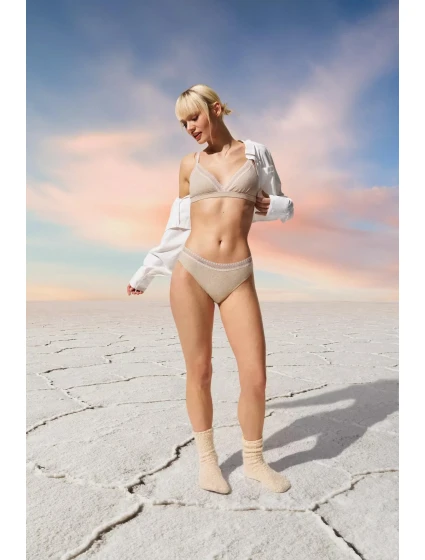 sloggi GO Ribbed R Bralette - GRAY - SLOGGI GRAY - SLOGGI