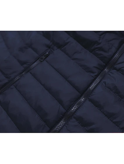 Tmavě modrá lehká prošívaná dámská bunda model 16279930 - J.STYLE