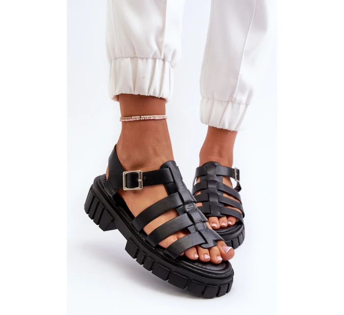 Dámské sandály černé model 21657072 - Boto Dámské sandály černé model 21657072 - Boto