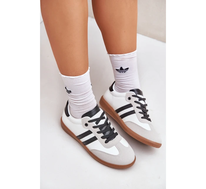 Nízké Tenisky Dámské Bílá-Černá Loredis