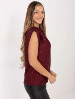 Bluzka MI BZ model 21787928 bordowy - FPrice