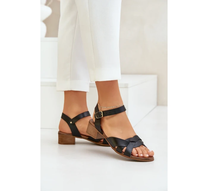 Sandály na podpatku model 210705 Step in style Sandály na podpatku model 210705 Step in style