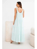 Dámské viskózové šaty na model 22141204 ramínkách mátová - K-Fashion