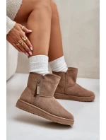 Dámské Sněhule Big Star OO274A165 Béžové