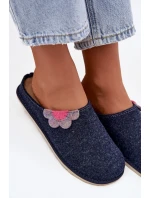 pantofle s květinou tmavě modré model 21725220 - Inblu pantofle s květinou tmavě modré model 21725220 - Inblu