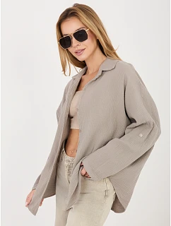 Koszula MI KS model 22102653 ciemny bezowy - FPrice