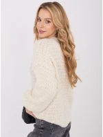 Sweter MI SW model 21789052 ecru - FPrice Sweter MI SW model 21789052 ecru - FPrice