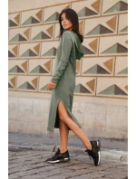 Dámské šaty model 21782939 Khaki tmavě zelená - BeWear