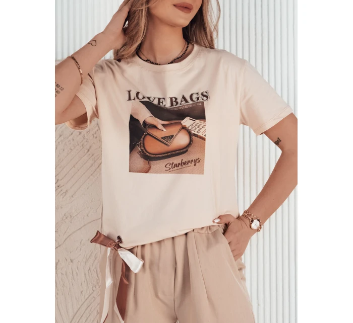 Dámské broskvové tričko LOBAG FashionStreet RY2411