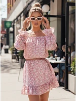 Španělské šaty KERVEN růžové FashionStreet EY2469