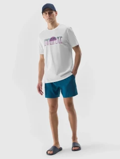 Pánské tričko s potiskem 4F - bílé