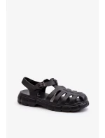 Dámské pěnové římské sandály Black Gasaria Dámské pěnové římské sandály Black Gasaria