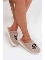 Dámské chlupaté papuče srdíčka – béžové Amandra Dámské chlupaté papuče srdíčka – béžové Amandra