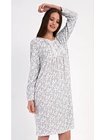 Dámská noční košile s dlouhým rukávem model 22405142 - Vienetta Dámská noční košile s dlouhým rukávem model 22405142 - Vienetta