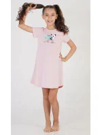 Dětská noční košile s krátkým rukávem I love model 18598318 - Vienetta Kids Dětská noční košile s krátkým rukávem I love model 18598318 - Vienetta Kids
