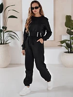 Dámský černý teplákový komplet FashionStreet AY1159